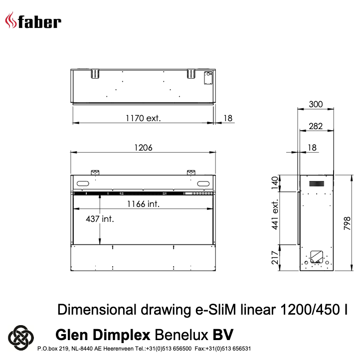  Faber e-Slim Linear 1200/450 l-line_image